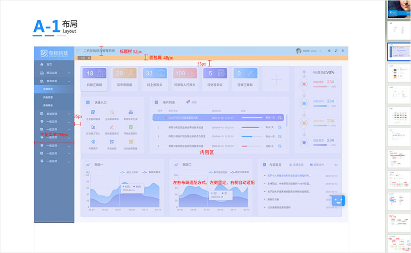 奪秒科技二代征信綜合管理系統交互和界面設計-藍藍設計